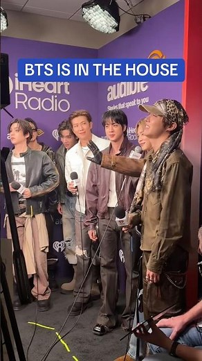 BTS at iHeartRadio giving interview #bts #bangtan #bts