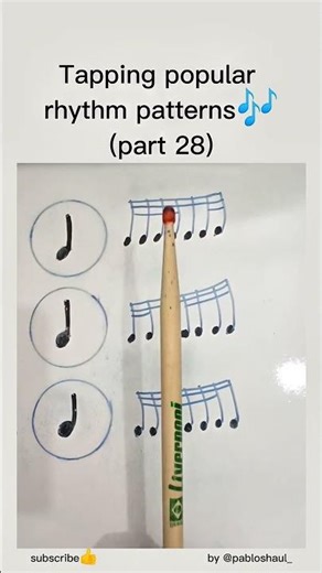 Playing the most popular rhythm patterns in music🎶#part28
