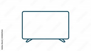 Technology icon on white background. Information technology. Digital communication. Device icon. Global network connection. stock illustration.