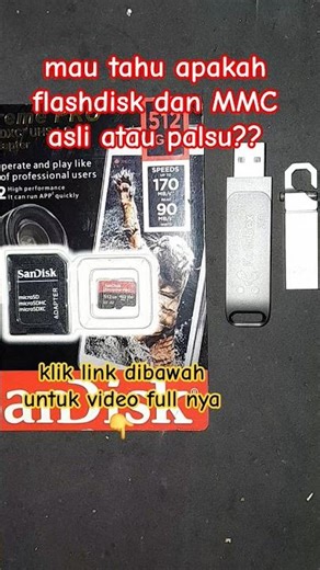 mau tahu cara cek flashdisk dan mmc asli atau palsu ?