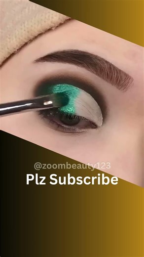 Green combination eyes makeup tutorial #trendingshorts #viralvideo #makeuptips #eyemakeup