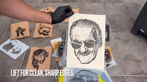 Horseshoe Stencil 8.5 x 11 Inch Reusable Mylar Template for DIY Crafts Wall Art Wood Signs and Painting Projects