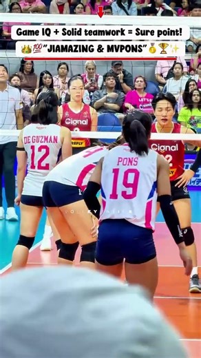 Napakaeffective talaga ng hand sign ni Jia #jiamoradodeguzman #ccs #pvl