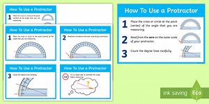 How To Use A Protractor Flashcards