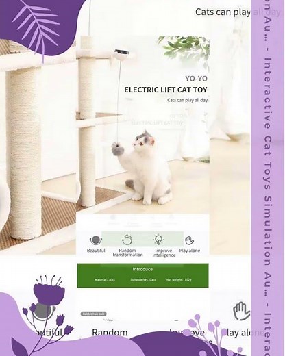 Interactive Cat Toys Simulation Automatic Robotic Yo-Yo Toy
