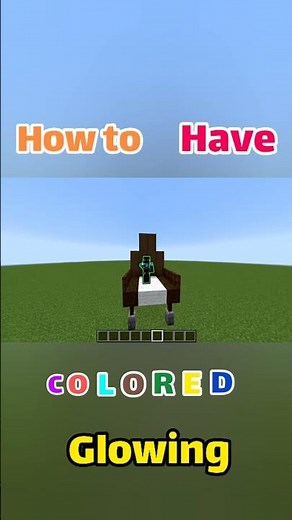how to have colored glowing in minecraft