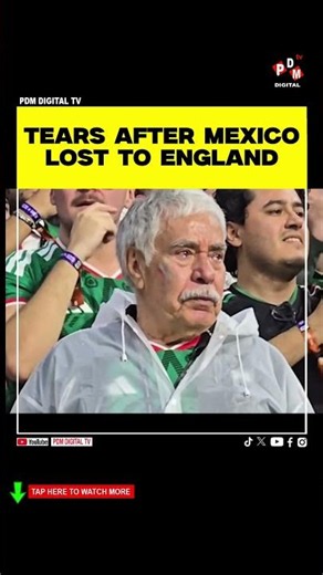 TEars after Mexico lost to England #fifaworldcup #englandvsmexico