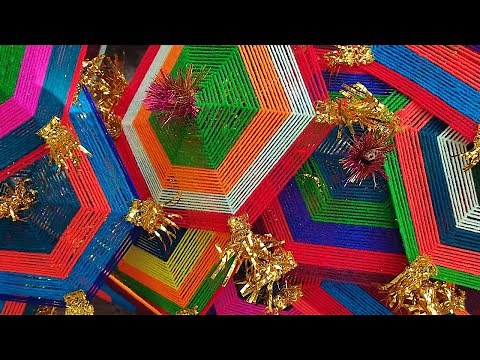 Vinayagar Kodai//How to make Ganesh Umbrella woollen threads//pillayar kodai//விநாயகர் கொடை