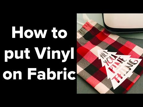 How to put Vinyl on Fabric