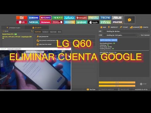 Eliminar cuenta google de LG Q60 con Unlocktool