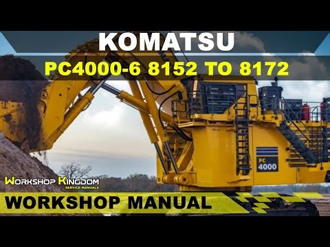 KOMATSU PC4000-6 8152 TO 8172 Workshop Service Repair Manual - English - PDF Download