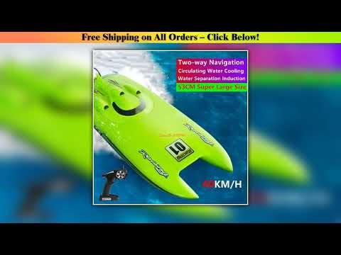 53CM Large 4CH Racing RC Speedboat 2.4G 40KM/H 150M Water Separation Induction Circulating Water