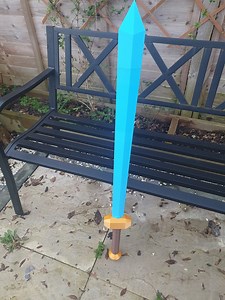 OSRS Life Size Rune 2h - Over 1 Meter Long - Your RS Name / Short Custom Message Extruded Into Handle/ Now With Yellow OSRS Font Custom Name - Etsy