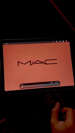 MAC cosmetics Logo animation created in Procreate ✍️ 💄🫦 #logo #animation #logoanimation #procreate