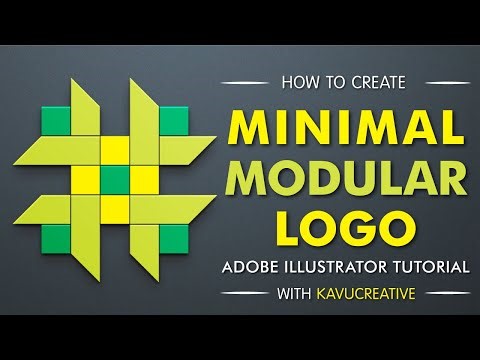 Minimal Modular Logo Design in Adobe Illustrator | Clean & Modern Logo Tutorial