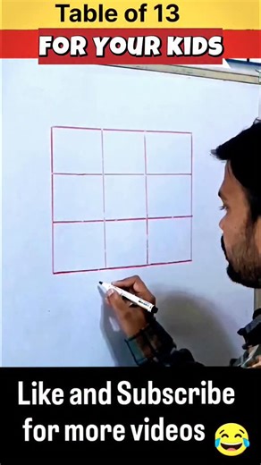 Dr Math on Instagram: "Easy Trick of learn Table 13/ 13 ka pahada ....... #maths #mathstricks #trending #Viral #kidsfun"
