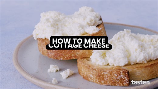 13K views · 47 reactions | Can't find any cottage cheese? Make your own with 4 ingredients in 30 minutes! https://www.taste.com.au/recipes/homemade-cottage-cheese-recipe/0jdxz1qk | Taste.com.au | Facebook