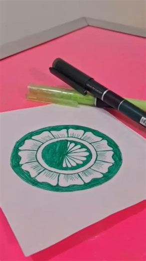 Diy 💚mandala💚 art ll easy and simple mandala design ll #mandala #design