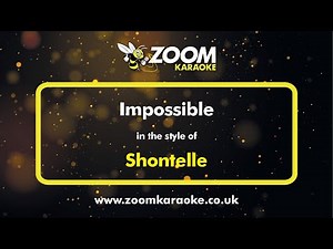 Shontelle - Impossible - Karaoke Version from Zoom Karaoke