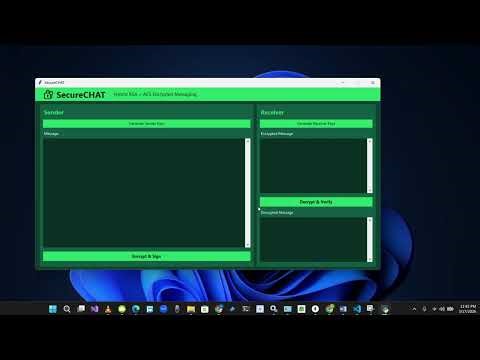 SecureCHAT | Hybrid Encryption Messaging System (RSA + AES)