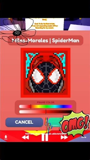 ROBLOX STARVING ARTISTS How to Draw Miles Morales!🔥#roblox #shorts #starvingartist #robloxshorts