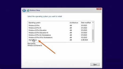 开发者尝试新花样，用 Windows 安装程序安装 Alpine Linux 发行版
