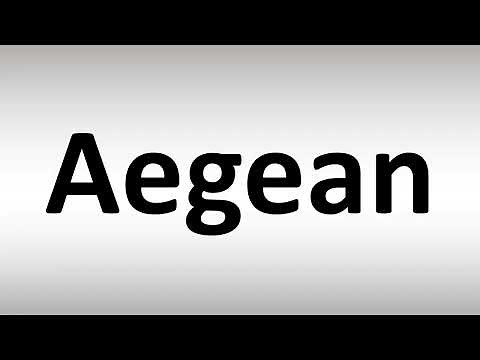 How to Pronounce Aegean