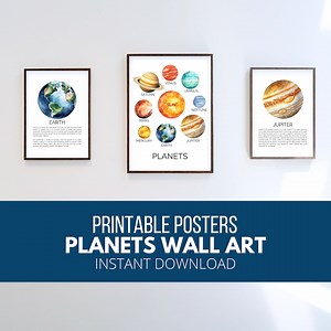 Printable Planet Posters BUNDLE | PDF | DIGITAL | Planets | Science | Education Poster | Space | Download | Kids | Solar System - Etsy UK