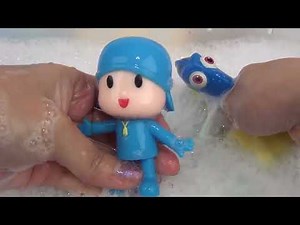 Lets Go POCOYO Bath Finger Paint with Bubbles Kids Imaginative Play