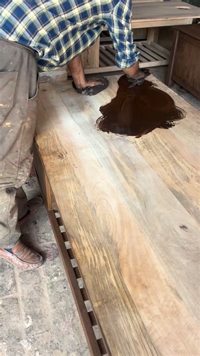 Mohd Arif on Instagram: "mango wood massage table finish process activated now by furniture dimensions 9012341497"