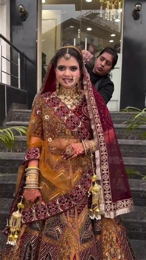Beautiful dulhan makeup 🥰 #wedding #wedingcollection #weddingdress #weddingshorts #weddingviral