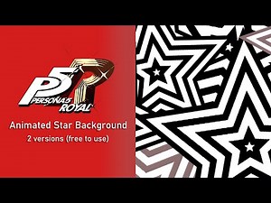 Animated Persona 5 Star Background! (Free to use)