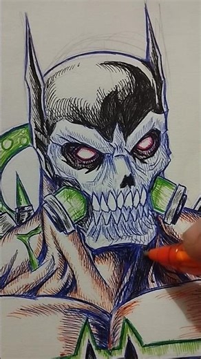 Drawing Absolute Bat-Bane #batman #comics #drawing #desenho