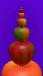 2.9K views · 874 reactions | Apple Infinite 6 #3d #3danimation #animation #sfx #asmr #satisfying #oddlysatisfying | The3dartshow | Facebook