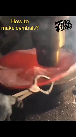 How to make cymbals? Yes, this is the process of making cymbals.#blank #cymbal #drums #handmade #percussion