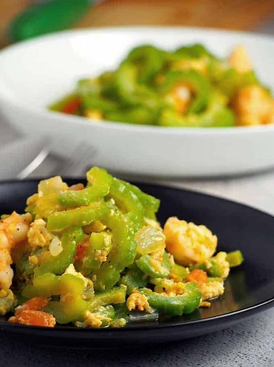 Ginisang Ampalaya at Hipon