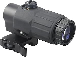 NEXTWOOD G33 3X Magnifier Holographic Sight,G33 3X Riflescope Magnifier for Enhanced Accuracy and Targeting,QD Mount for Quick Detach Operation,fit for 20mm Fail, Black