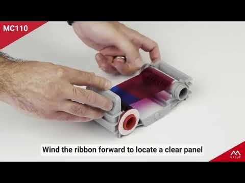 How to load Ribbon on Matica Mc110 ID card printer