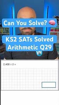 Divide by 2 - KS2 SATs Solved - Arithmetic Q29