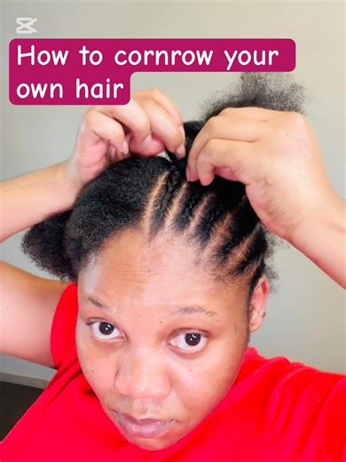 Tutorial on how to cornrow your own hair, beginner friendly video coming…