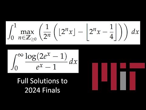MIT Integration Bee 2024 Finals Solutions