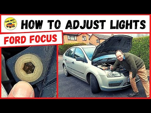 Ford Focus Mk2: How To Adjust the Headlights (Set Headlamps)