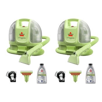 BISSELL Little Green Mini Portable Carpet & Upholstery Deep Cleaner, 2-pack