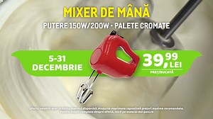 3.5K views · 64 reactions | Cu toții ne dorim Sărbători de poveste, iar pentru asta bunătățile făcute în casă nu trebuie să lipsească.   壟 În luna decembrie, în magazinele LaDoiPași găsești mixerul de mână pentru prăjituri delicioase și gusturi de neuitat de Sărbători!  | LaDoiPasi | Facebook