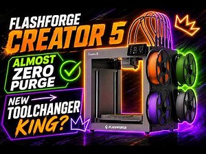 Flashforge Creator 5 Review: The New Near Zero-Waste Toolchanger King?