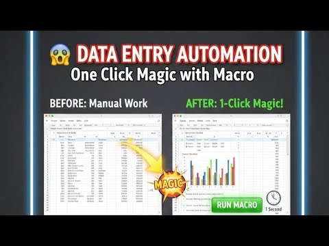 Excel में खुद का Button बनाओ! 😱 One Click Magic with Macro
