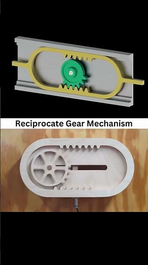 Rotary to Linear Motion Explained! (Reciprocating Gear Mechanism)