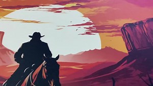 Cowboy on a Horse Canvas Print, Old West Painting, Wild West Wall Art, Cowboy Gift - Etsy