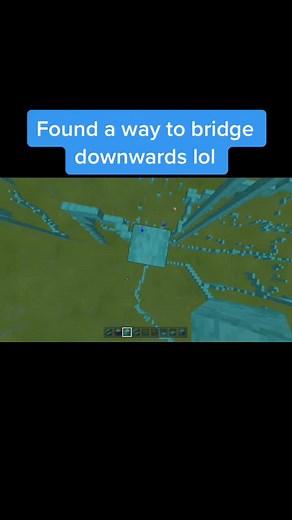 Lol downwards bridging @cloudznotfound #bedrock #fypシ #minecraft #fy