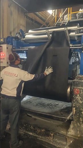 Rubber conveyor belt production process